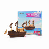 DIY Great White Ship & Wooden Nautical Whistle Combo Pack of 2 | Wooden Brain Teaser & DIY Kit for Kids 6+ Years | Value Pack Combo